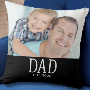 Coussin Papa a établi la photo