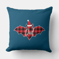 Papa Bat Christmas Papa Pajama Rouge Plaid Buffalo