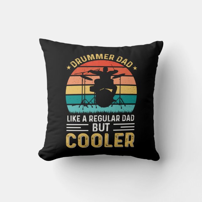 Coussin Papa batteur (Recto)