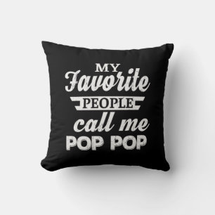Coussin Papa Cadeau Mon Favori Les gens m'appellent Papa