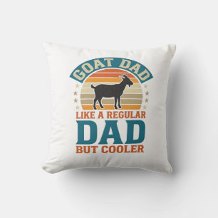 Coussin Papa Chèvre Comme un Papa Régulier Mais Plus Cool