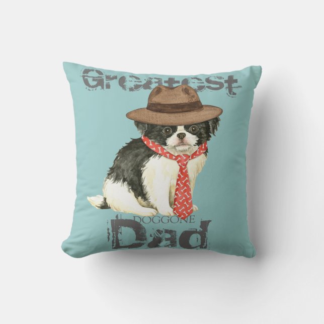 Coussin Papa chinois japonais (Recto)