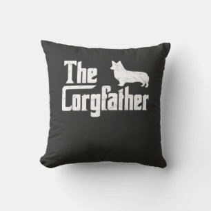 Coussin Papa Corgi le Parrain Corgi Drôle Corgi Amoureux C