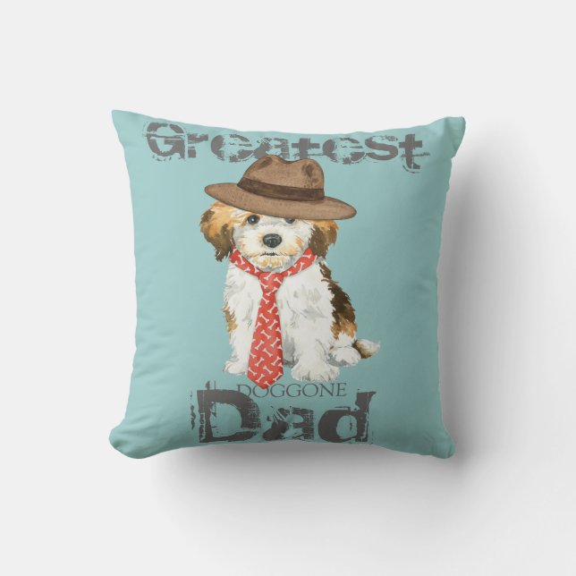 Coussin Papa de Havanese (Recto)