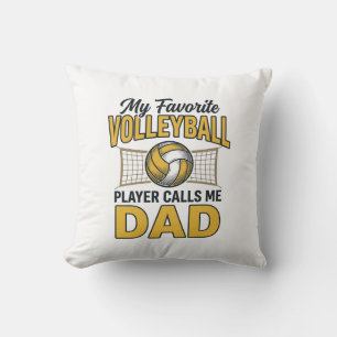 Coussin Papa de volley Mon joueur préféré m'appelle Papa D