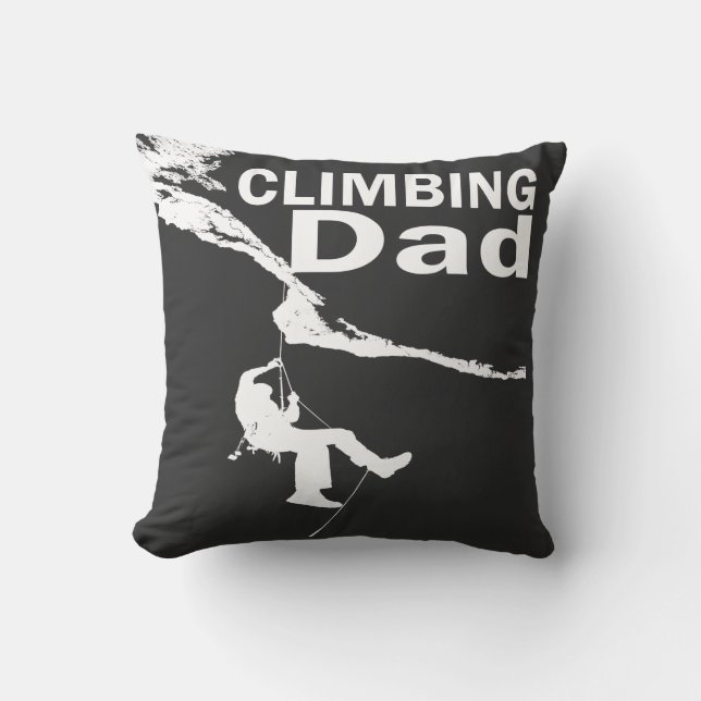 Coussin Papa escalade rock (Recto)