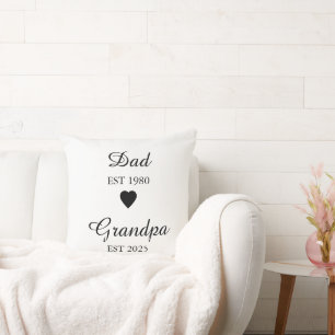 Coussin Papa est. & Grand-père est. - Cadeau de l'année pe