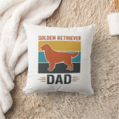 Coussin Papa Golden Retriever Conception Vector pour amate (Couverture)