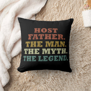 Coussin Papa hôte Le mythe homme légende fête des pères
