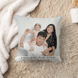 Coussin Papa le plus frais jamais photo Fête des pères sou