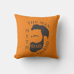 Coussin Papa l'homme, le mythe, le texte de la légende ora