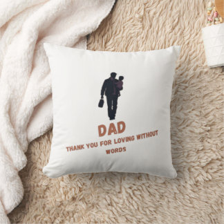 Coussin Papa, Merci d'aimer sans mots |