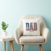 Coussin Papa patriote Drapeau américain Design vectoriel v (Chaise)