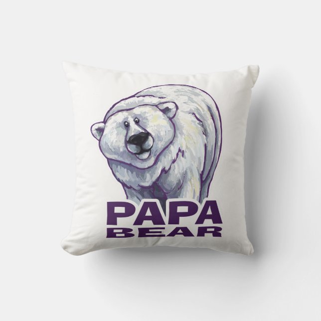 Coussin Papa Polar Bear (Recto)