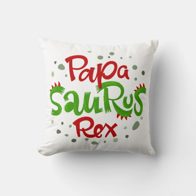 Coussin Papa Saurus Rex Graphic (Recto)