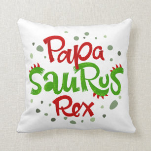 Coussin Papa Saurus Rex Graphic