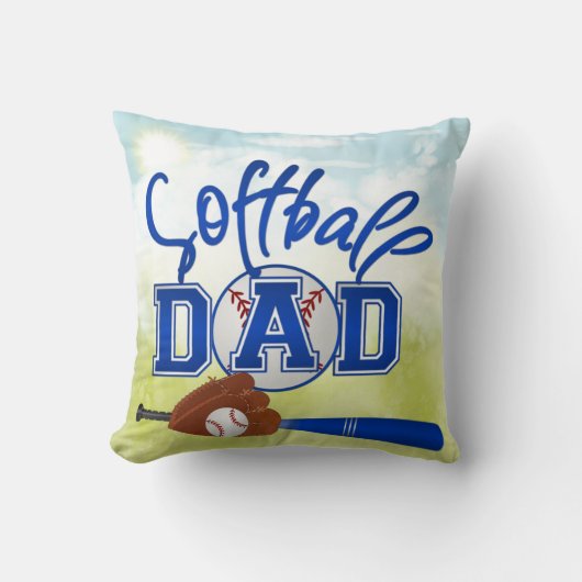 Coussin papa softball (Recto)
