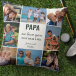 Coussin Papa Vous aimez au retour 8 Photo Green<br><div class="desc">Dites, nous vous aimons Papa avec un coussin photo que vous pouvez customiser avec 8 de vos photos préférées ou photos instagram. Le texte mignon est entièrement modifiable et se lit actuellement "papa nous t'aimons à la rudesse et au dos" - parfait pour un papa de golf ! Vous pouvez...</div>