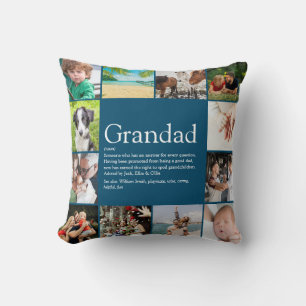Coussin Papapa, Grand-père, Papa Définition 12 Collage de