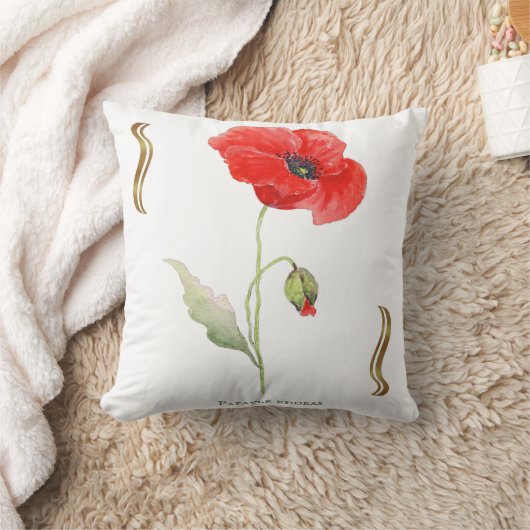 Coussin Papaver rhoeas  (Couverture)