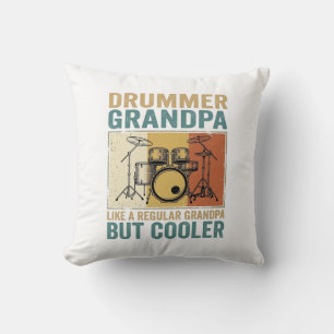 Coussin Papi Batteur Comme un Papi Normal Mais Plus Cool 