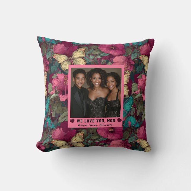 Coussin Papier Camo  Meilleure Belle-Mère Décor Rustique  (Recto)