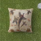 Coussin Papier d'emballage de faisan commun sac cadeau moy (Herbe)