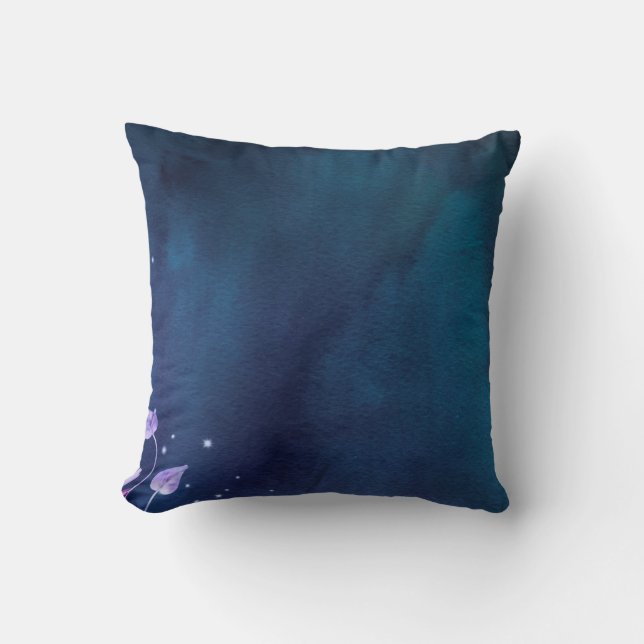 Coussin Papier fleur en fleurs vintage (Recto)