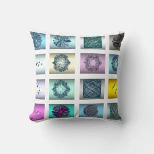 Coussin Papier peint à motif géométrique abstrait décorati