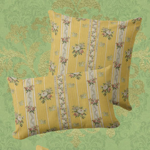 Coussin Papier peint antique vintage jaune
