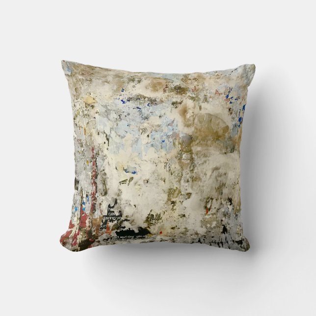 Coussin Papier peint Brown et rouge (Recto)