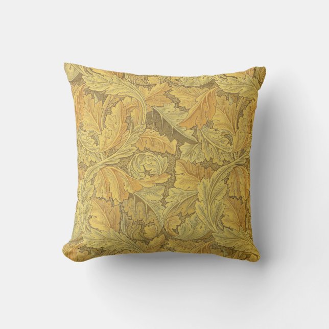 Coussin Papier peint d'acanthe de William Morris (Recto)