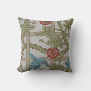 Coussin Papier peint en treillis de William Morris