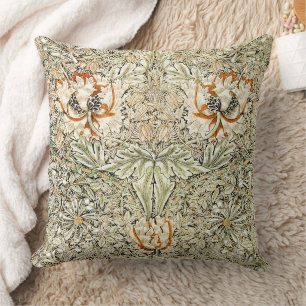 Coussin Papier peint floral Chèvrefeuille de William Morri