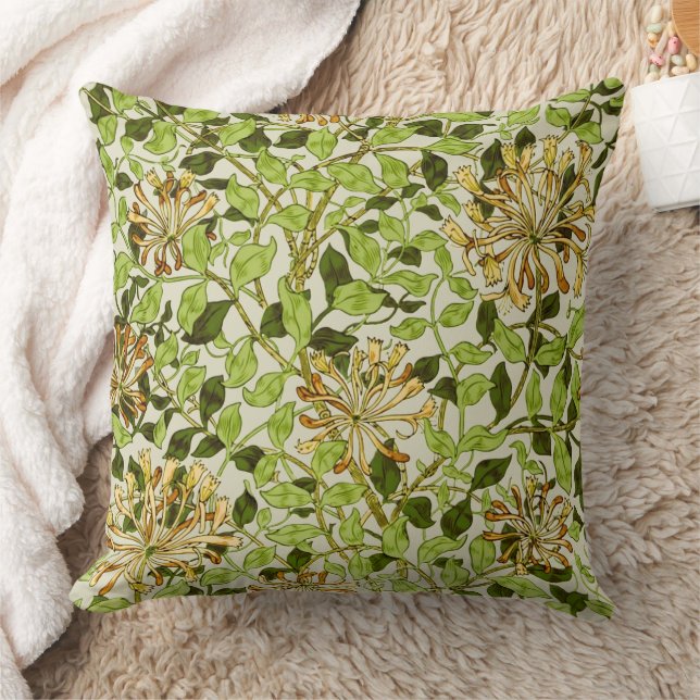 Coussin Papier peint floral Chèvrefeuille de William Morri (Couverture)