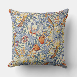 Coussin Papier peint victorien William Morris Gold Lily