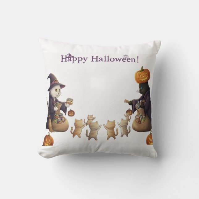 Coussin Papier&pukku joyeux halloween! (Recto)