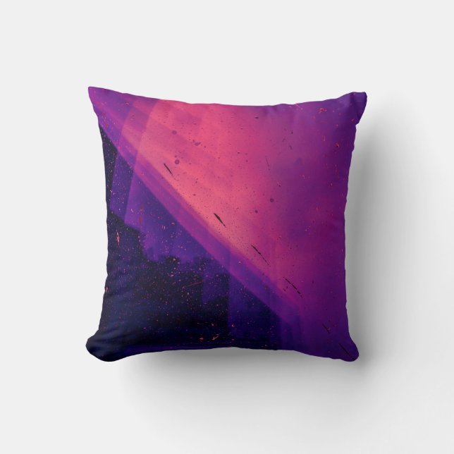 COUSSIN PAPIER ROSE ET NOIR (Recto)