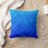 Coussin Papier Tissu Abstrait Gradient Bleu (Couverture)