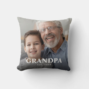 Coussin Papiers de famille - Grand-père a fondé la journée