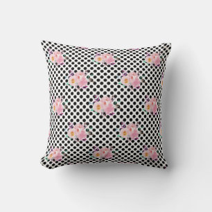 Coussin Papiers Floraux Aquarelle Cadeau Nouvelle Maison