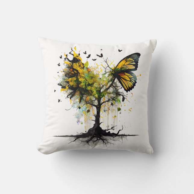 Coussin Papillon Animal Art Créatif (Recto)