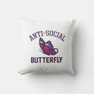 Coussin Papillon anti-social