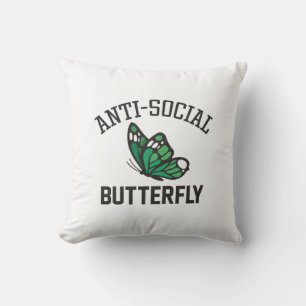 Coussin Papillon anti-social