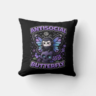 Coussin Papillon Antisocial