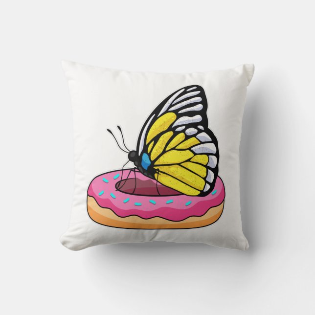 Coussin Papillon avec Donut (Recto)