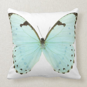 Coussin Papillon blanc