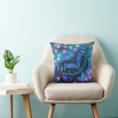 Coussin Papillon bleu magique (Chaise)