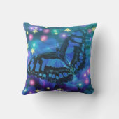 Coussin Papillon bleu magique (Verso)