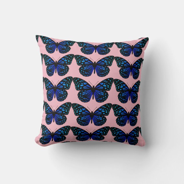 Coussin papillon bleu Thunder_Cove (Recto)